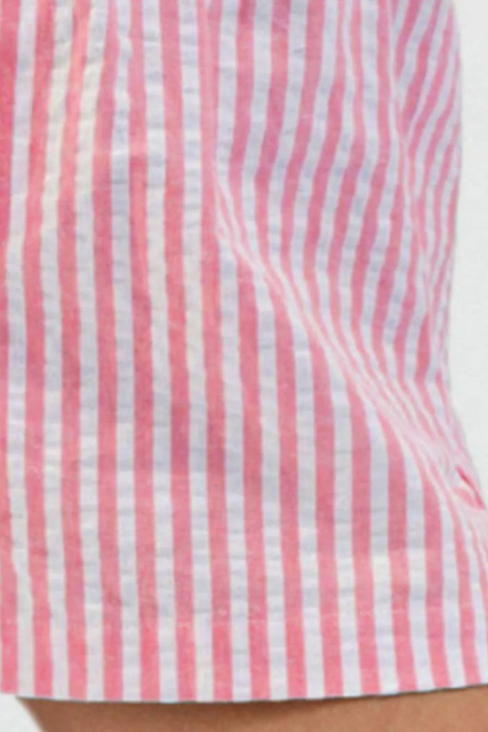 Striped Elastic Waist Shorts, image 6