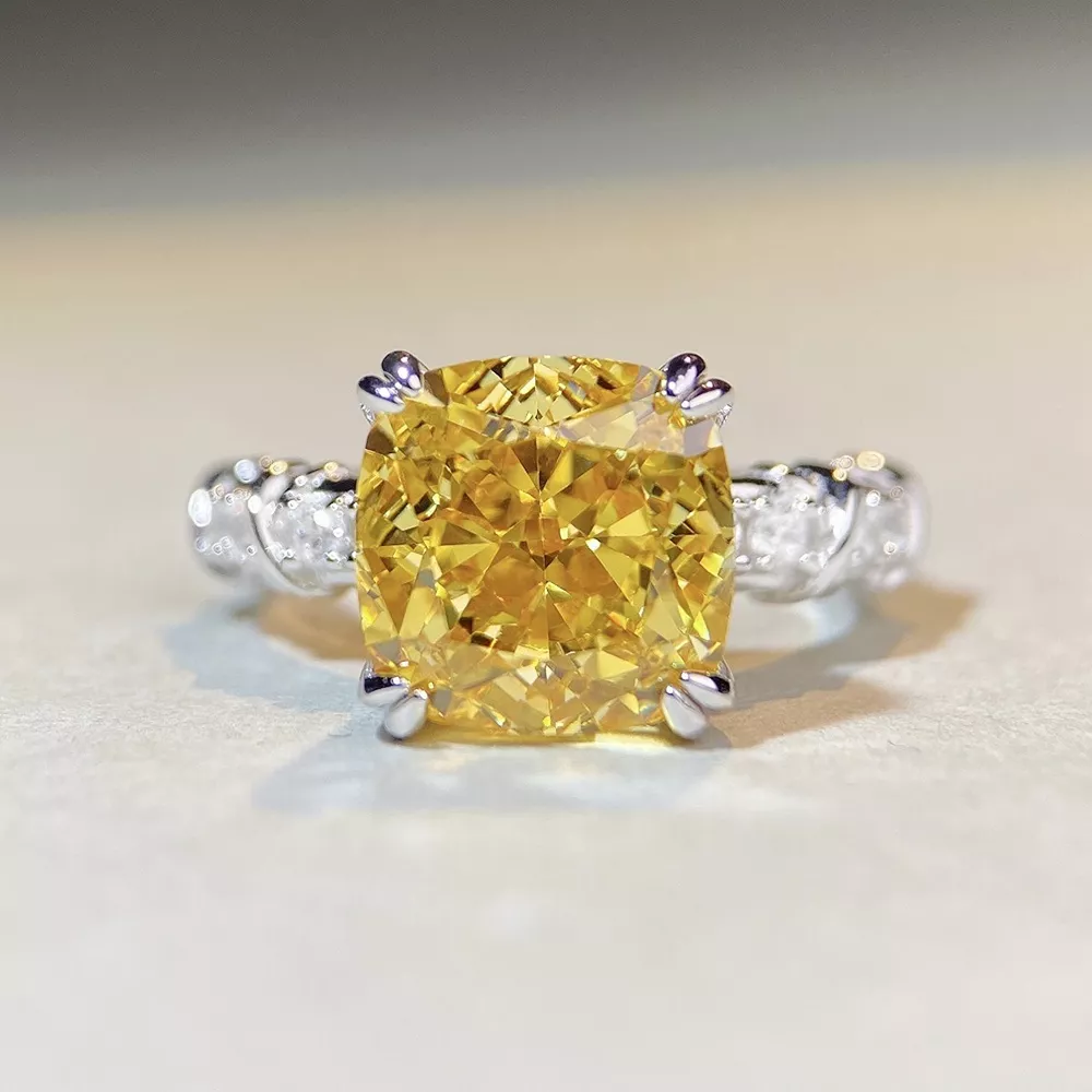 925 Sterling Silver Zircon Geometric Ring, image 6