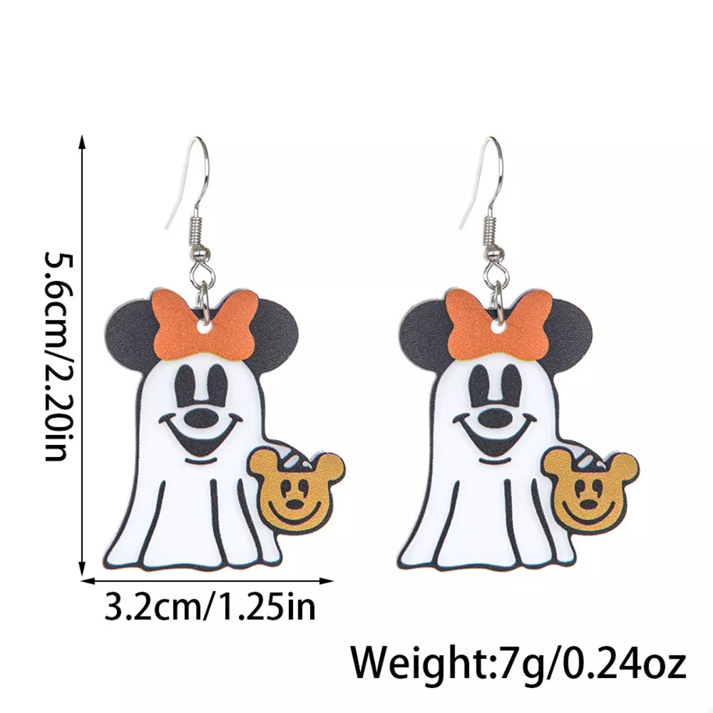 Halloween Mickey Ghost Dangle Earrings, image 7