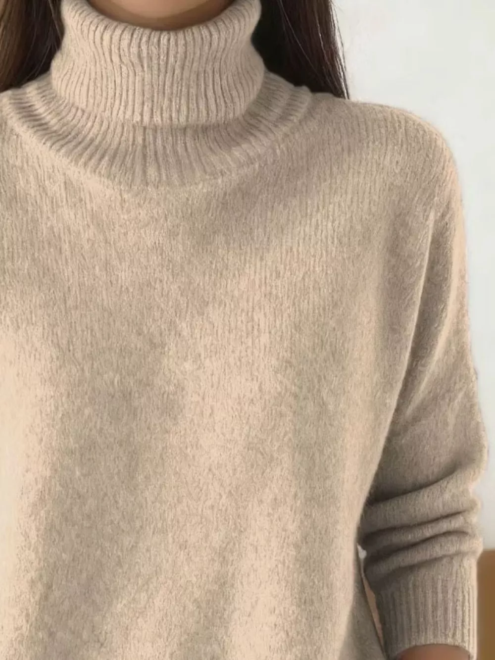 Turtleneck Long Sleeve Sweater, image 2