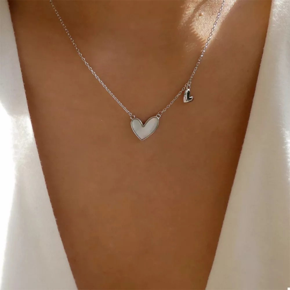 Alloy Heart Pendant Necklace, image 3