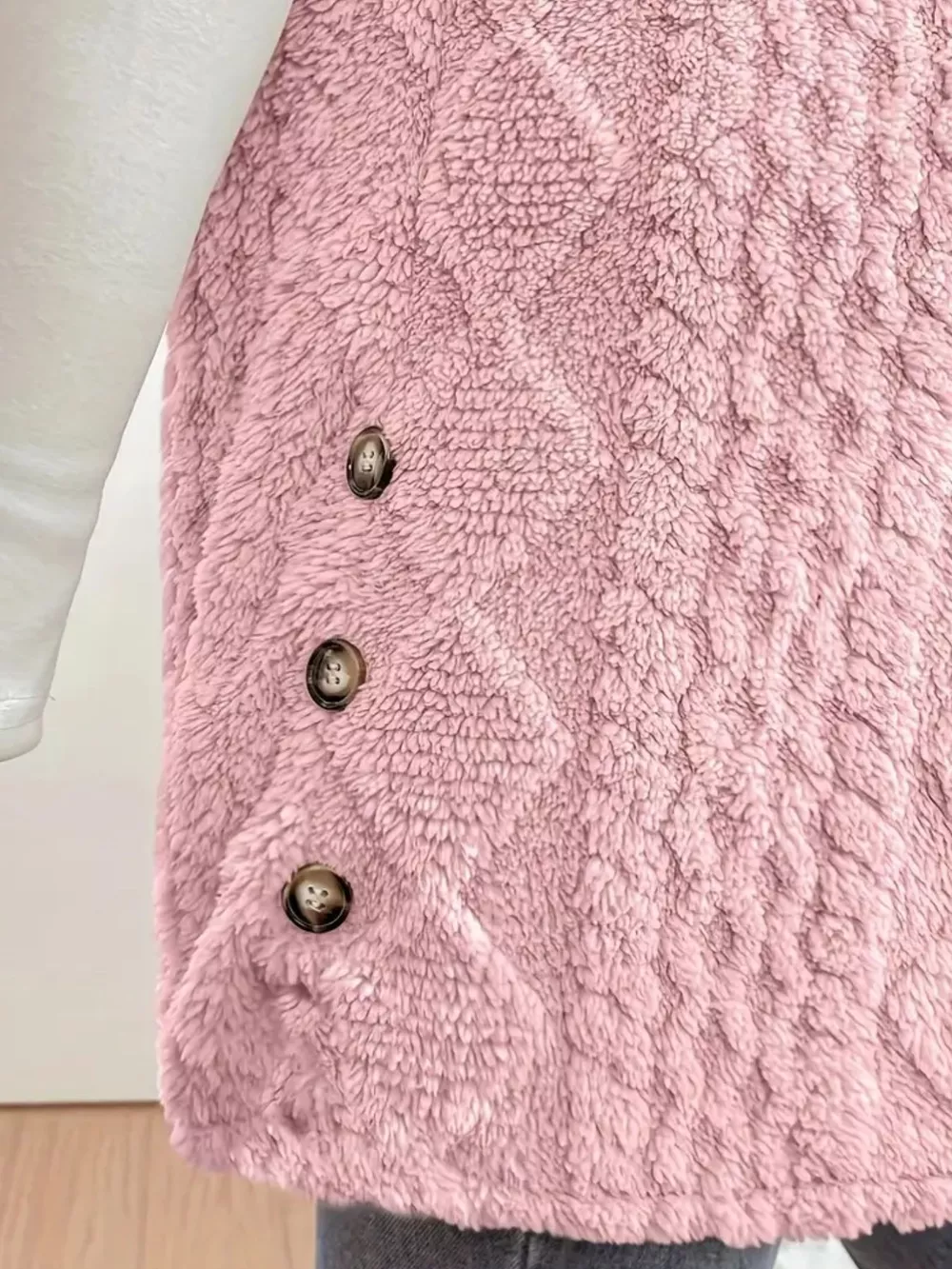 Button-Down Sherpa Hooded Vest Coat, image 18
