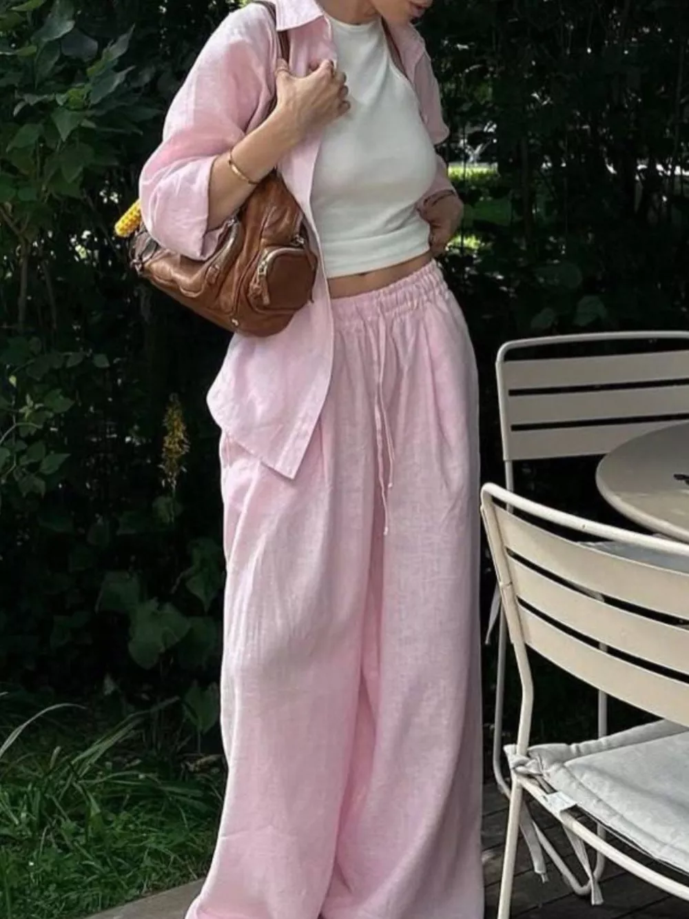 Button Up Shirt and Drawstring Pants Set, image 6