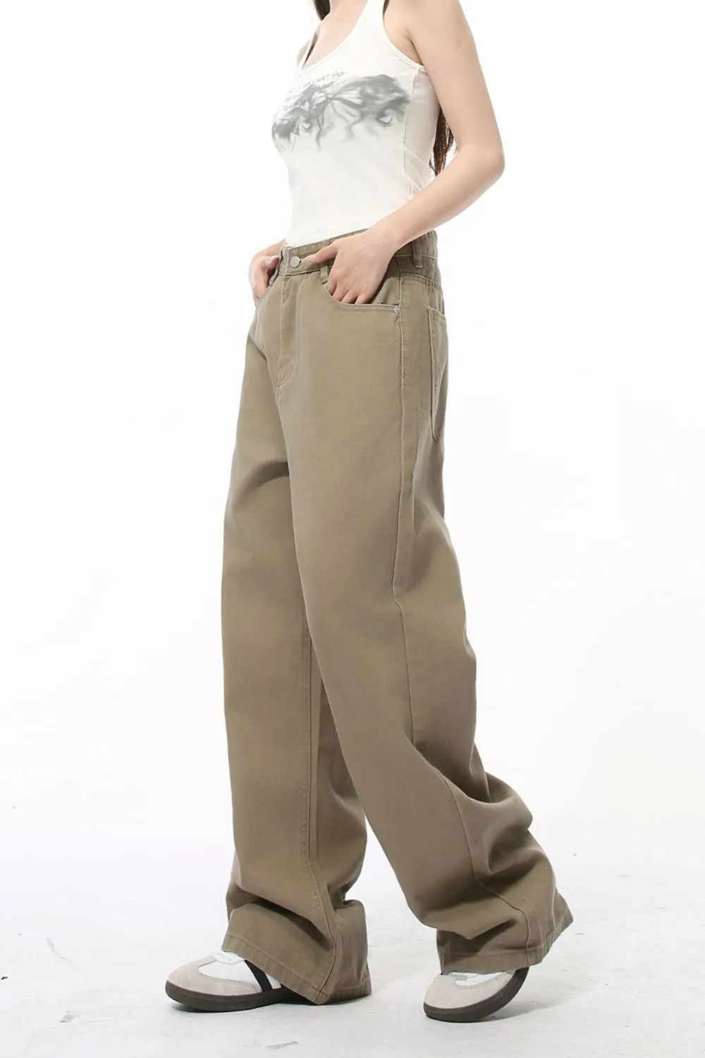 Pocketed Wide Leg Men's Jeans, image 4
