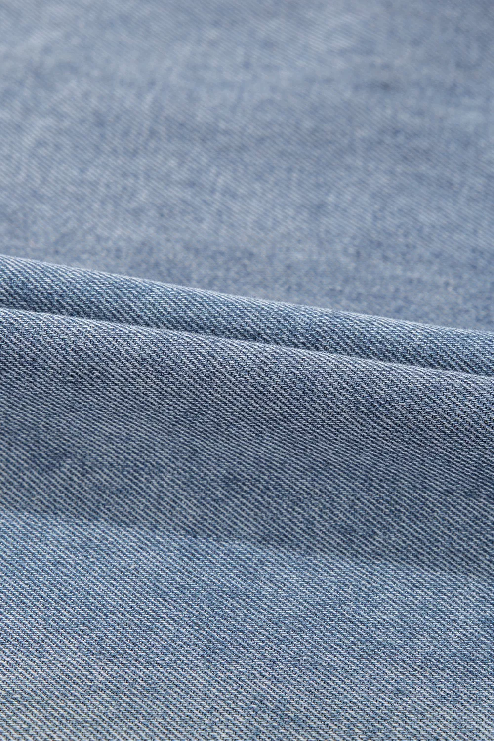 Vintage Wash Denim Dress with Pockets, image 6