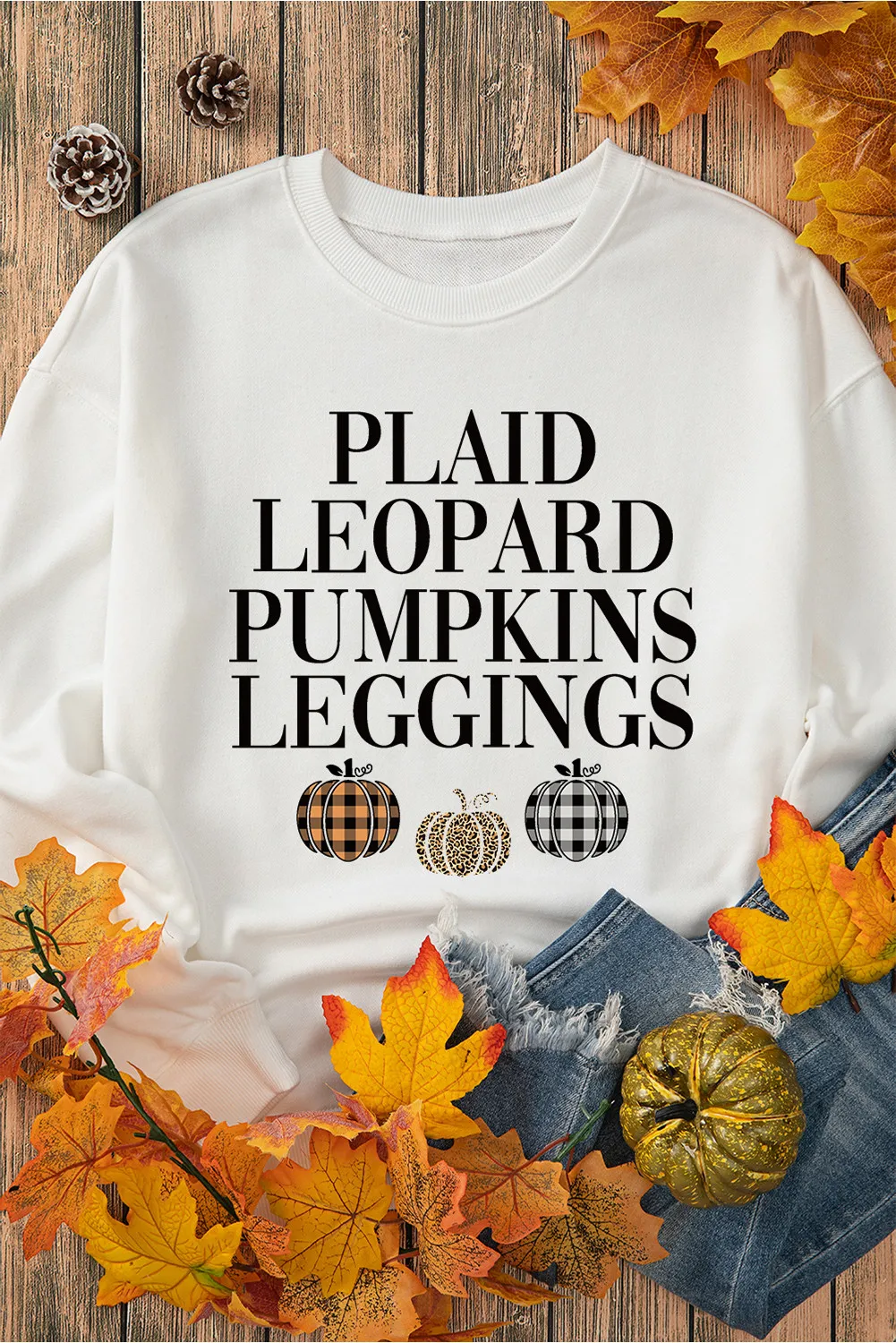 Letter Graphic Round Neck Long Sleeve Sweatshirt, image 3