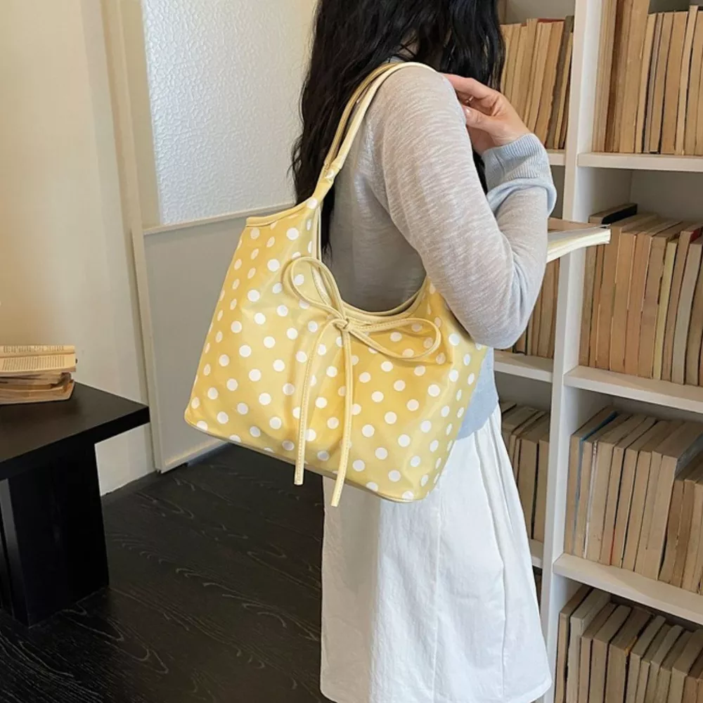 Polka Dot Bowknot Shoulder Bag, image 4
