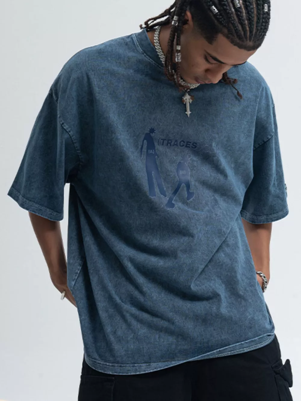 Men's Washed Graphic Short Sleeve T-Shirt, image 5