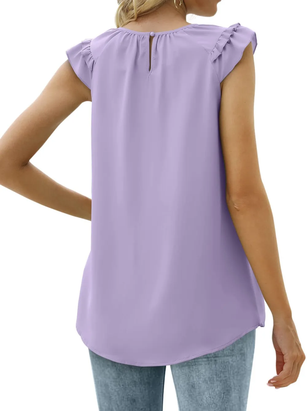 Ruffle Round Neck Blouse, image 10