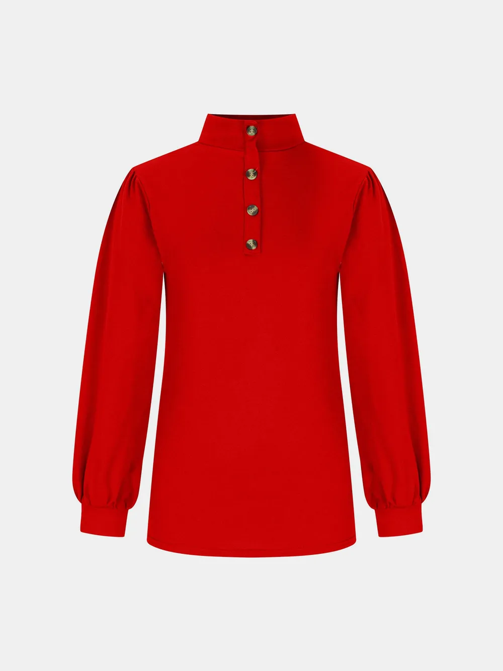 Full Size Mock Neck Long Sleeve T-Shirt, image 4
