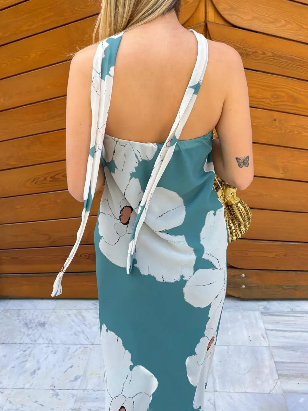 Printed Tube Maxi Dress, image 10