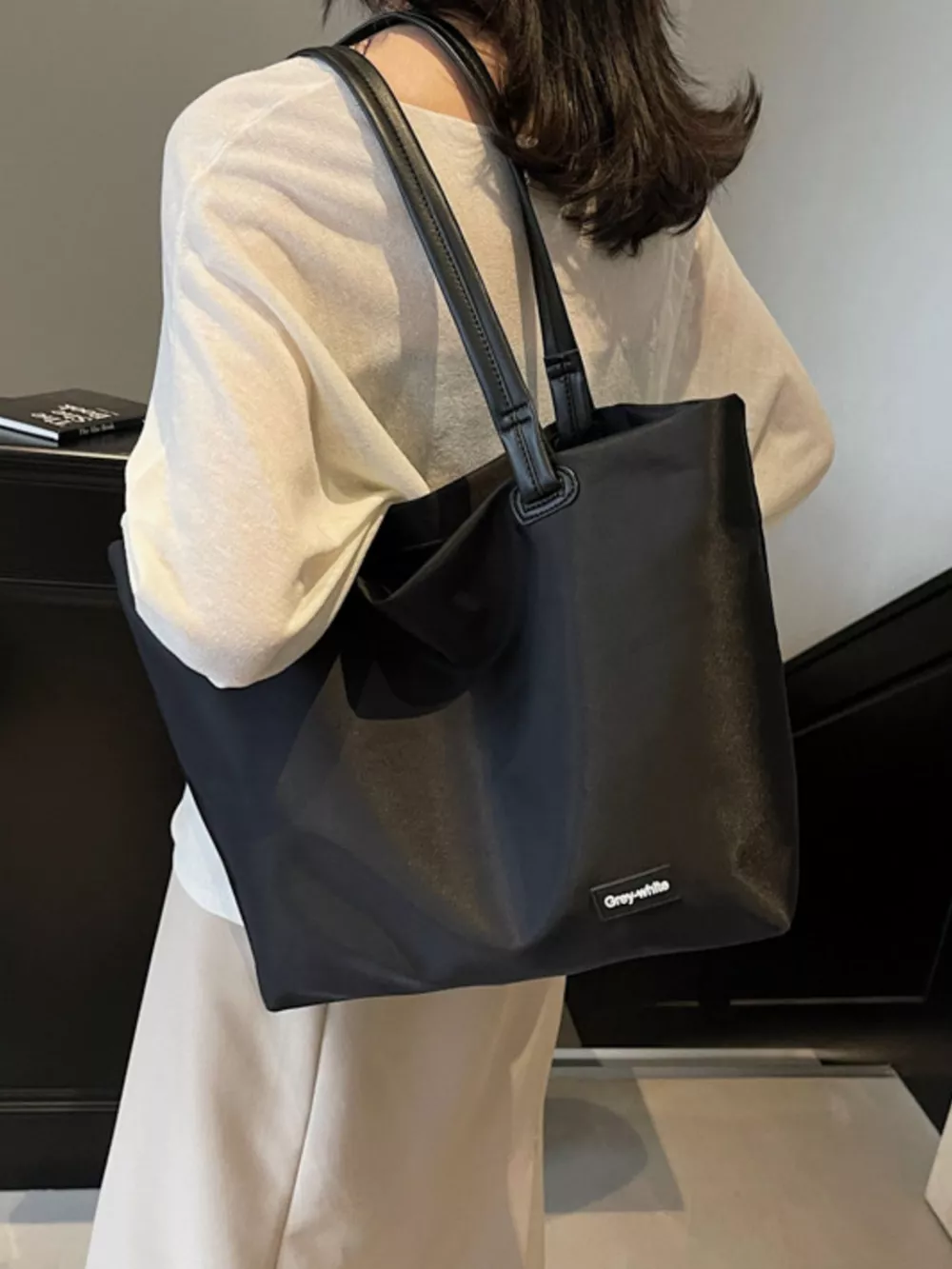 Oxford Cloth Shoulder Bag, image 3