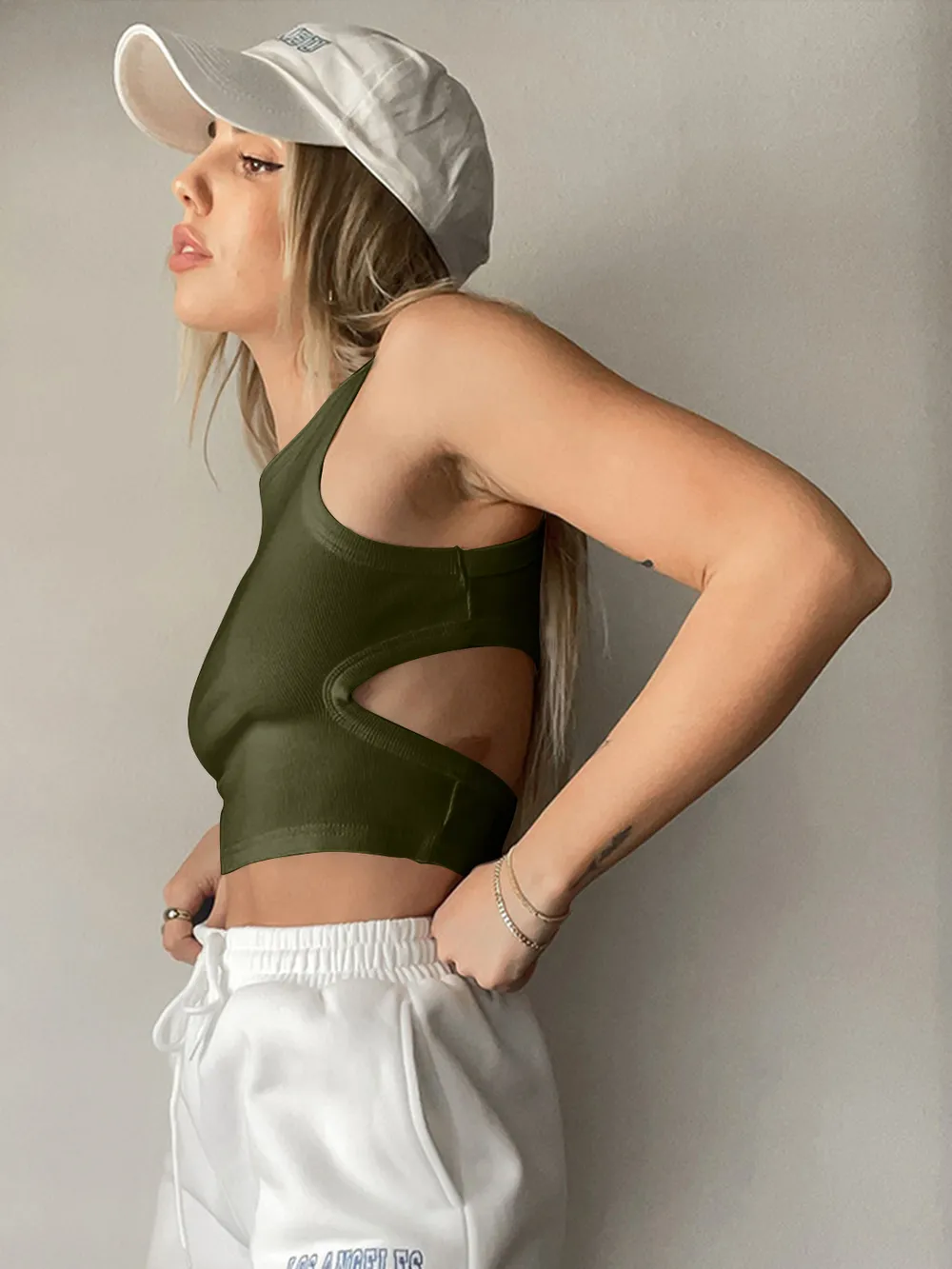 Cutout Round Neck Tank, image 6