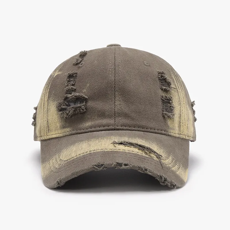 Distressed Adjustable Cotton Baseball Cap, image 10