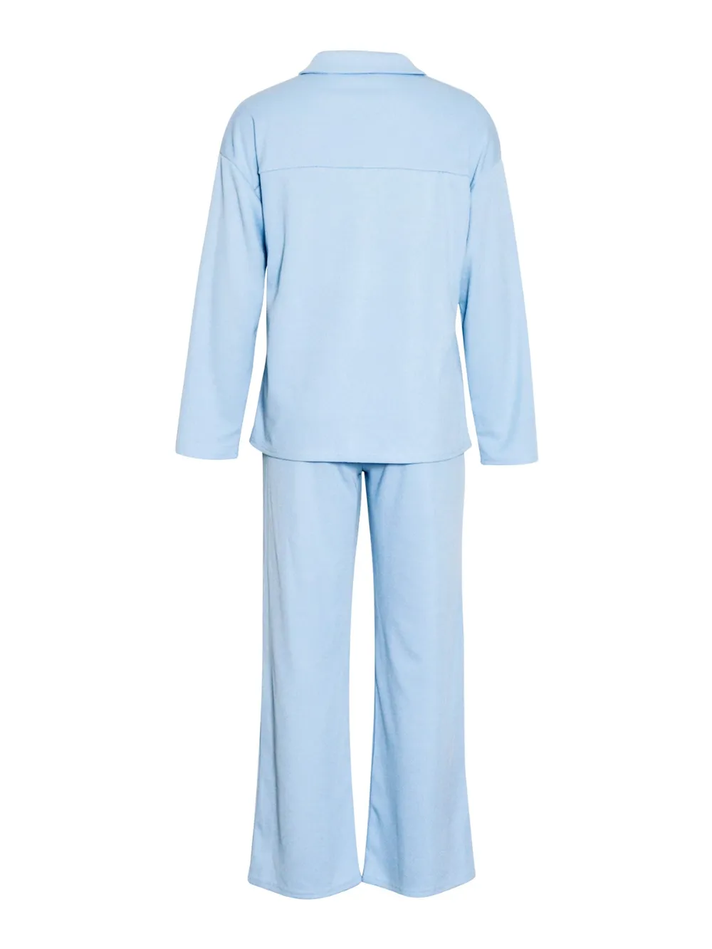Collared Neck Long Sleeve Top and Drawstring Pants Set, image 15