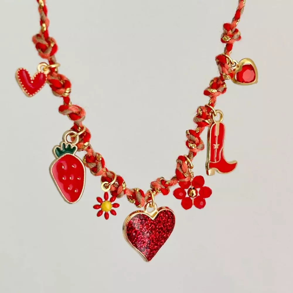 18K Gold-Plated Stainless Steel Charm Necklace