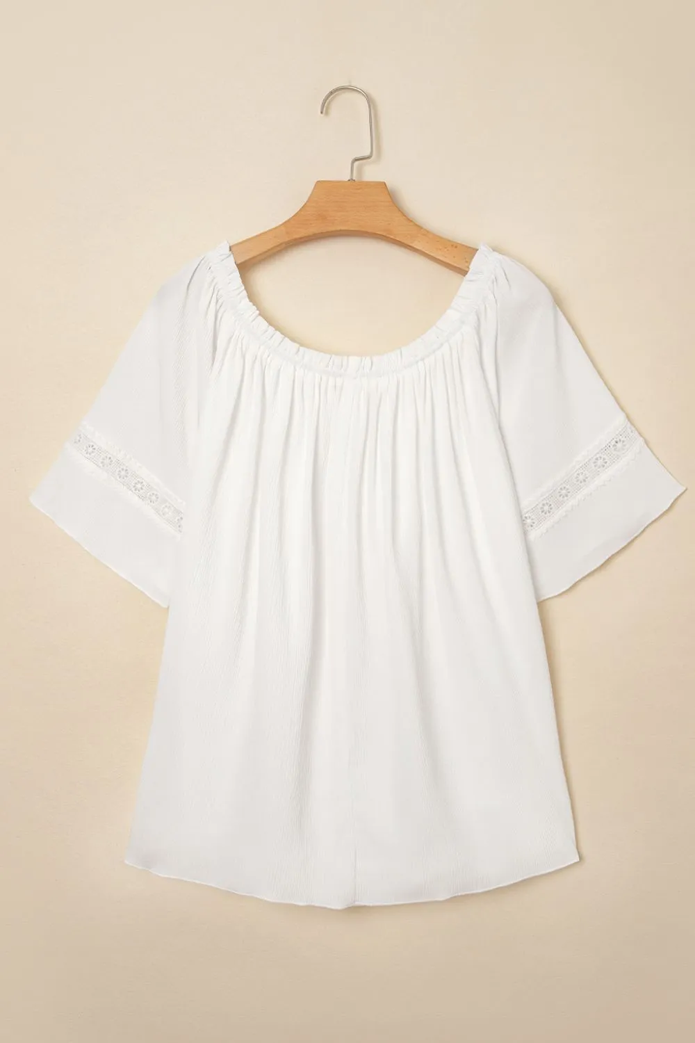 Lace Detail Off-Shoulder Blouse, image 4
