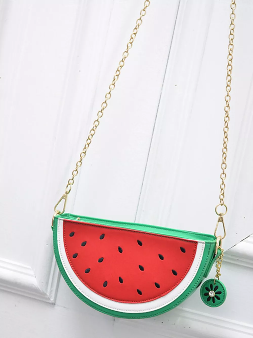Fruit-Shaped Crossbody Bag with Chain Strap, image 5