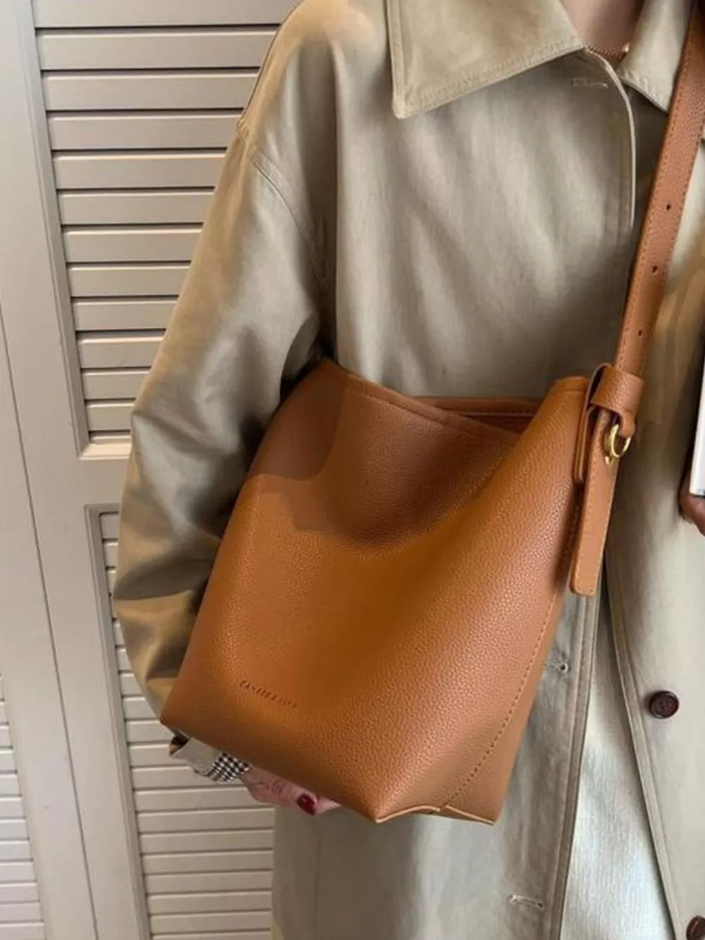 Minimalist PU Leather Shoulder Bag, image 4