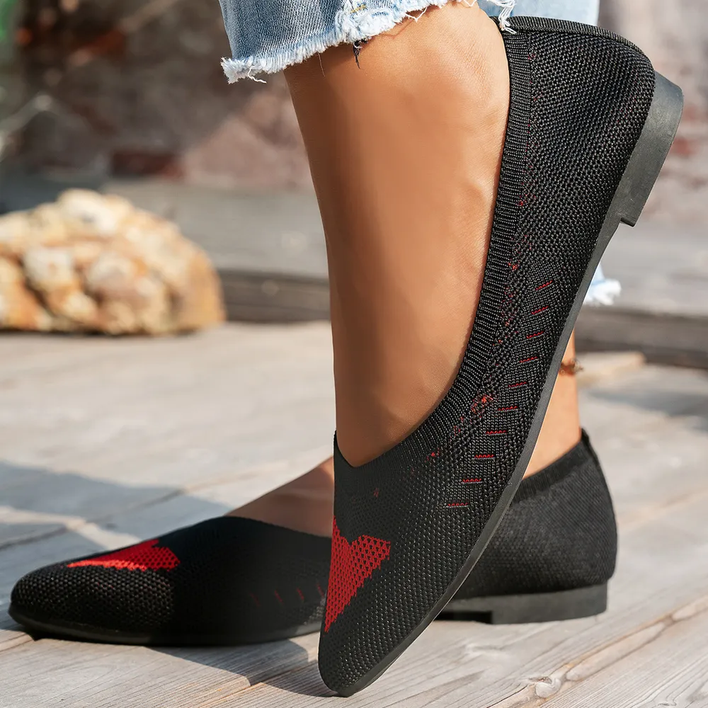 Mesh Point Toe Flat Slip-Ons, image 4