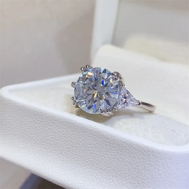5 Carat Moissanite 925 Sterling Silver Ring, image 6