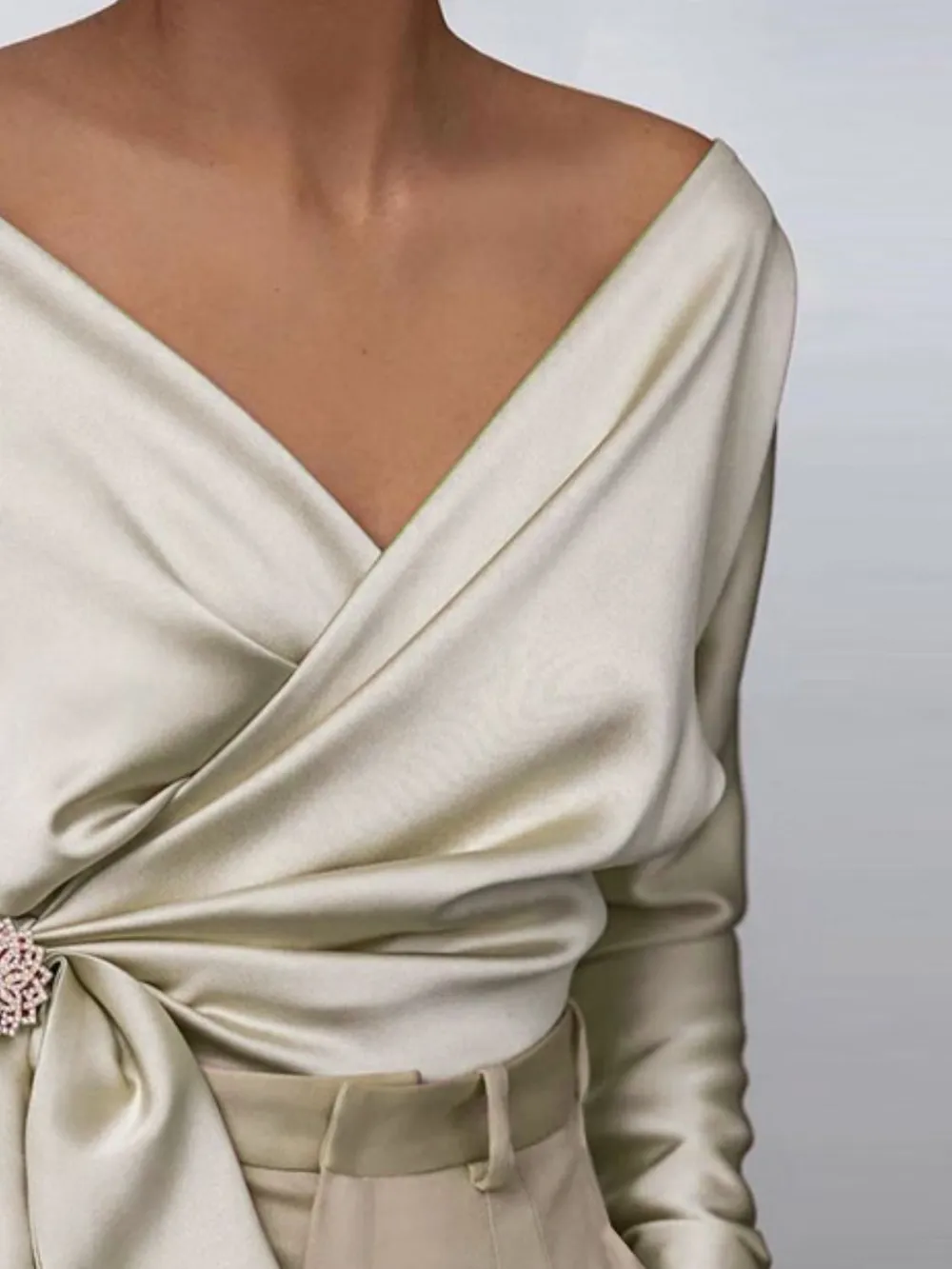 Surplice Long Sleeve Blouse, image 11