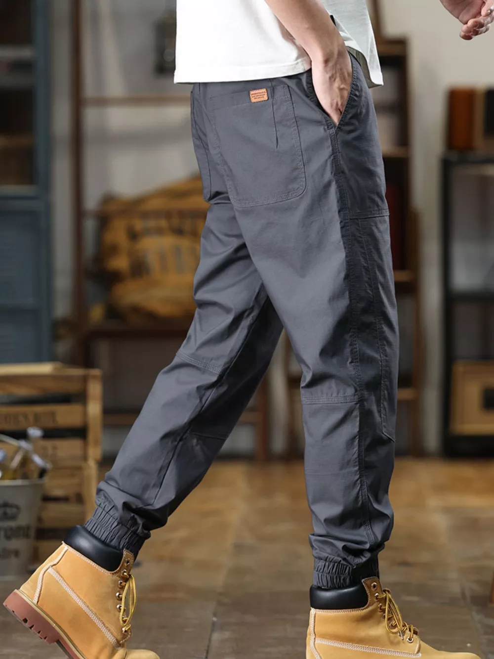 Men's Full Size Wide Leg Pants Plus Size, image 9