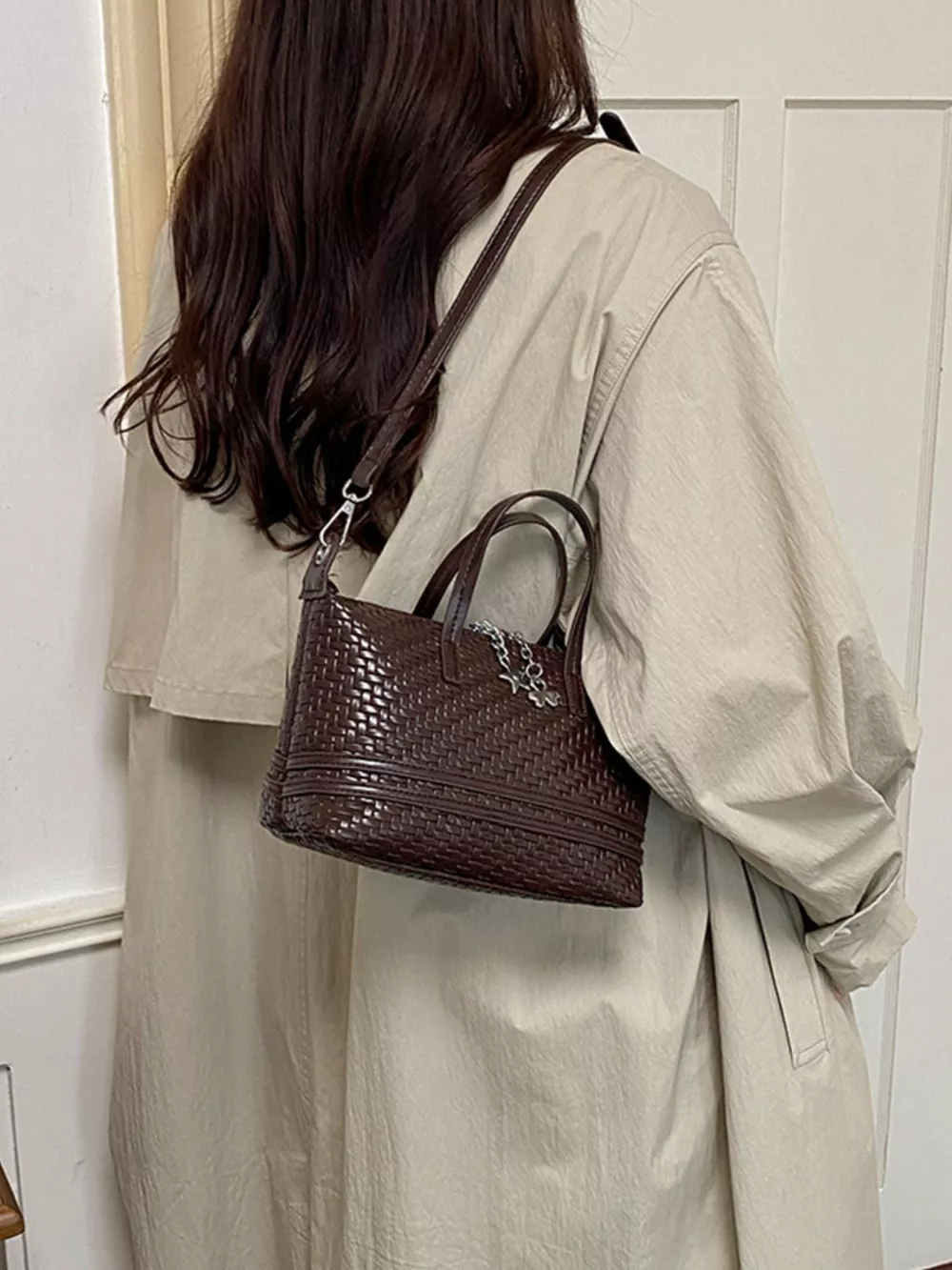 Woven Texture Crossbody Bag, image 10