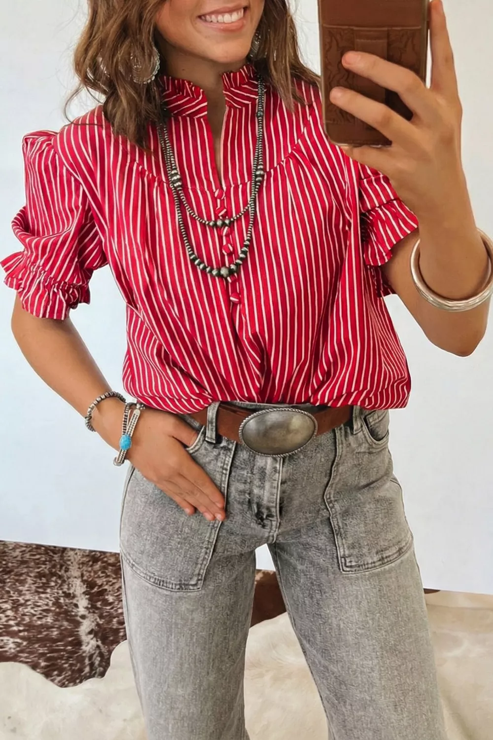Striped Short Sleeve Shirt