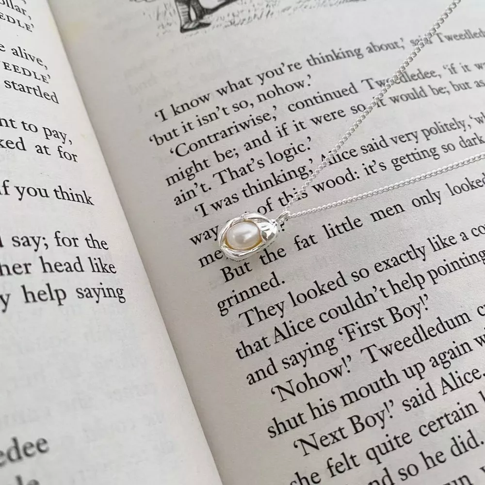 925 Sterling Silver Pearl Pendant Necklace, image 6