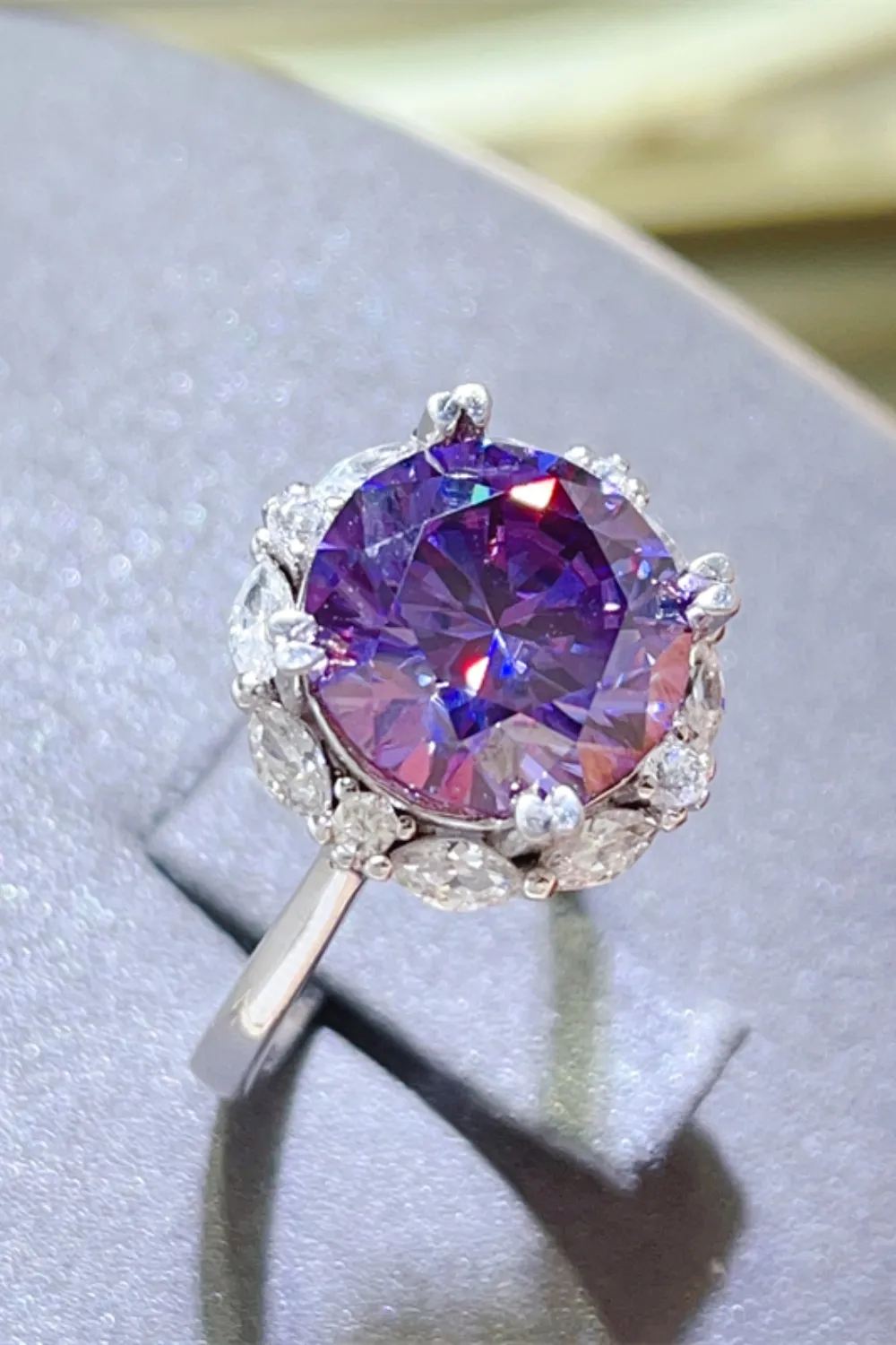 5 Carat Moissanite 925 Sterling Silver Ring, image 3