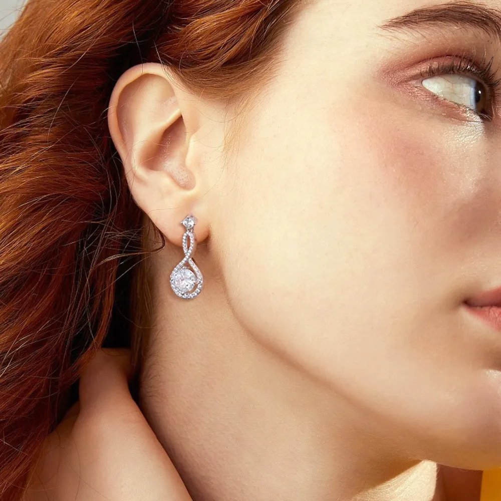 1 Carat Moissanite 925 Sterling Silver Earrings, image 7