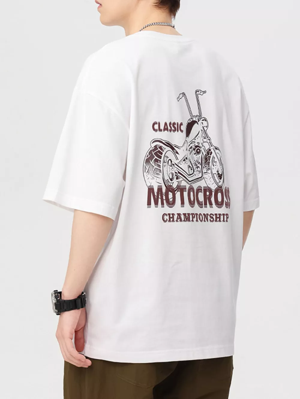 Men's Plus Size Graphic Round Neck Short Sleeve T-Shirt, image 6