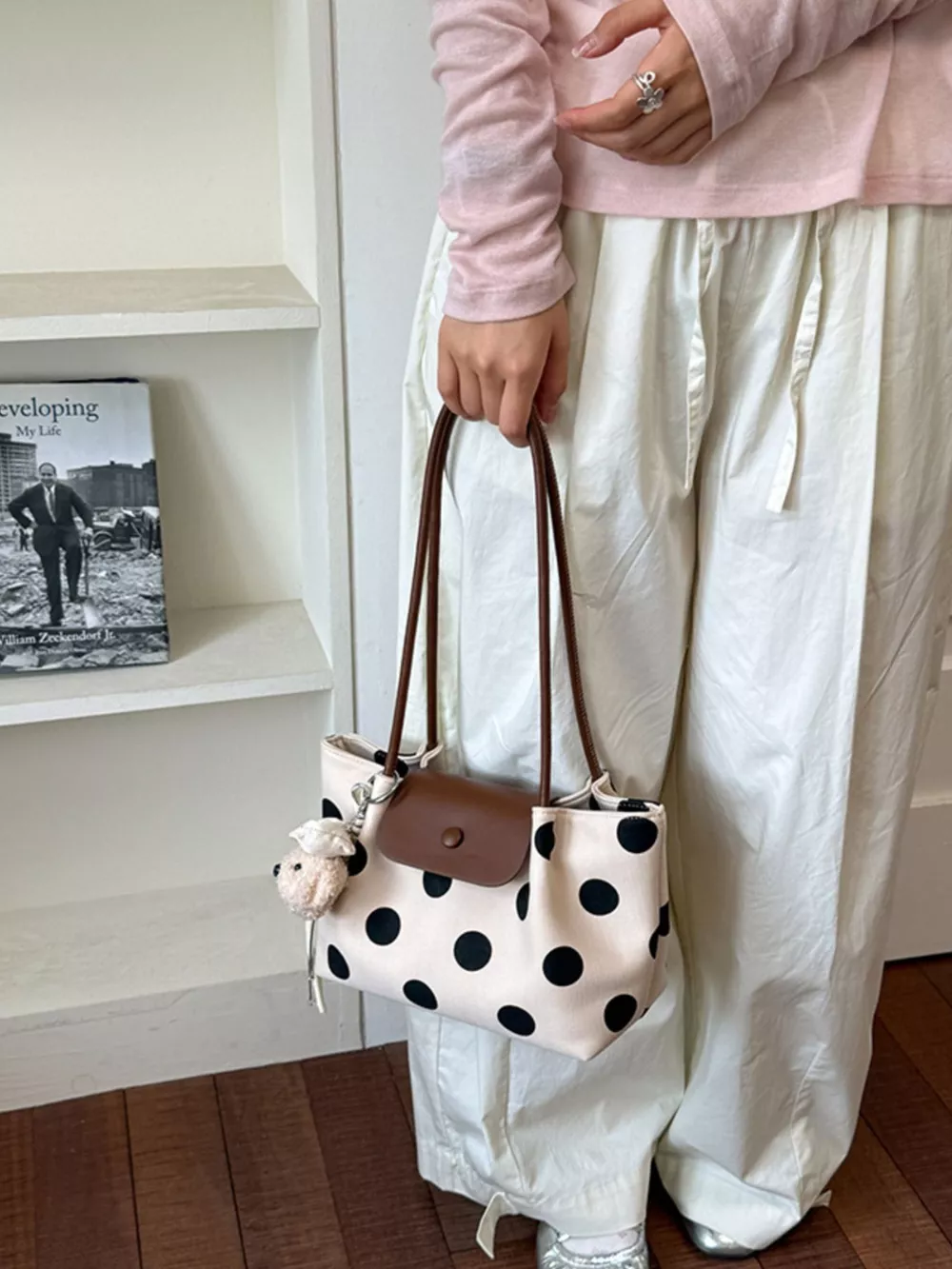 Polka Dot Shoulder Bag, image 7