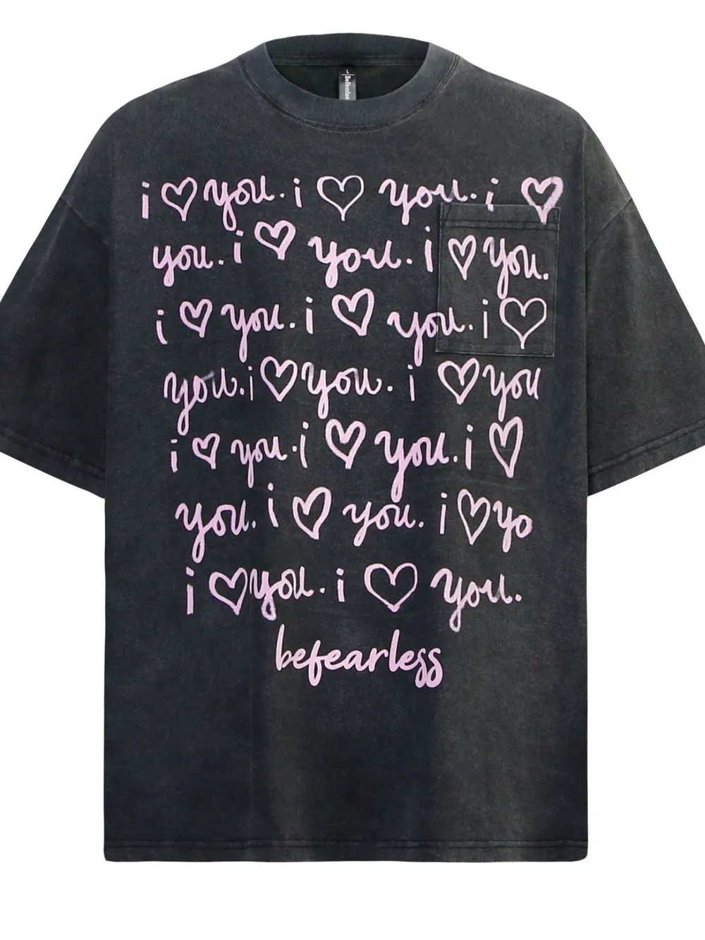 Men's Letter Round Neck Short Sleeve T-Shirt