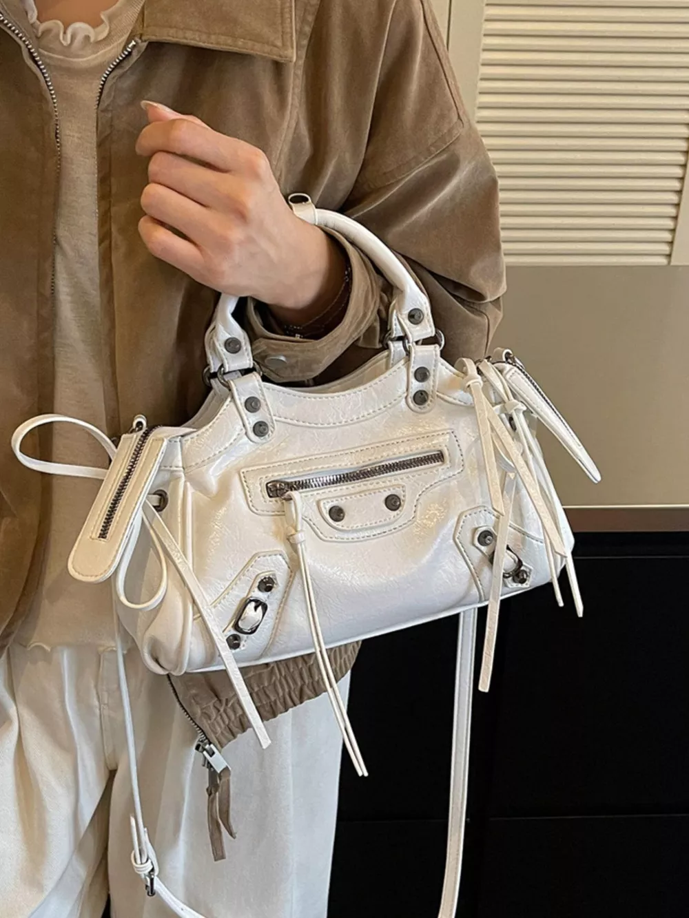 Tassel Leather Handbag, image 9
