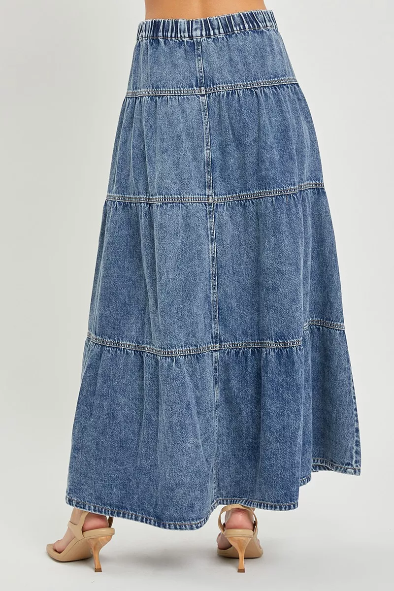 High Rise Ruffle Long Skirts, image 4