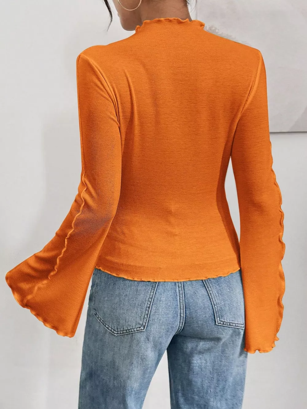 Lettuce Edge Flare Sleeve Top, image 22