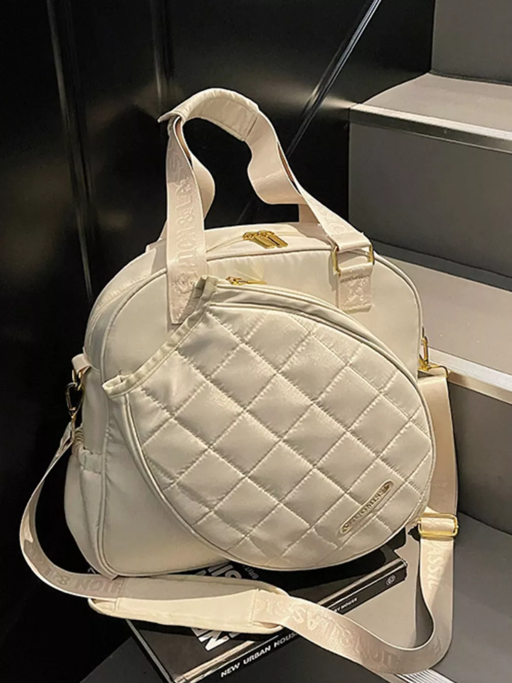 Quilted Badminton Racket Shoulder Bag, image 7