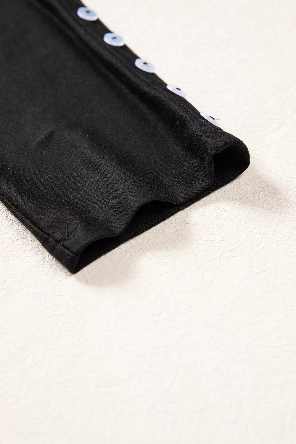 3/4 Sleeve Button Detail Off Shoulder Top, image 8