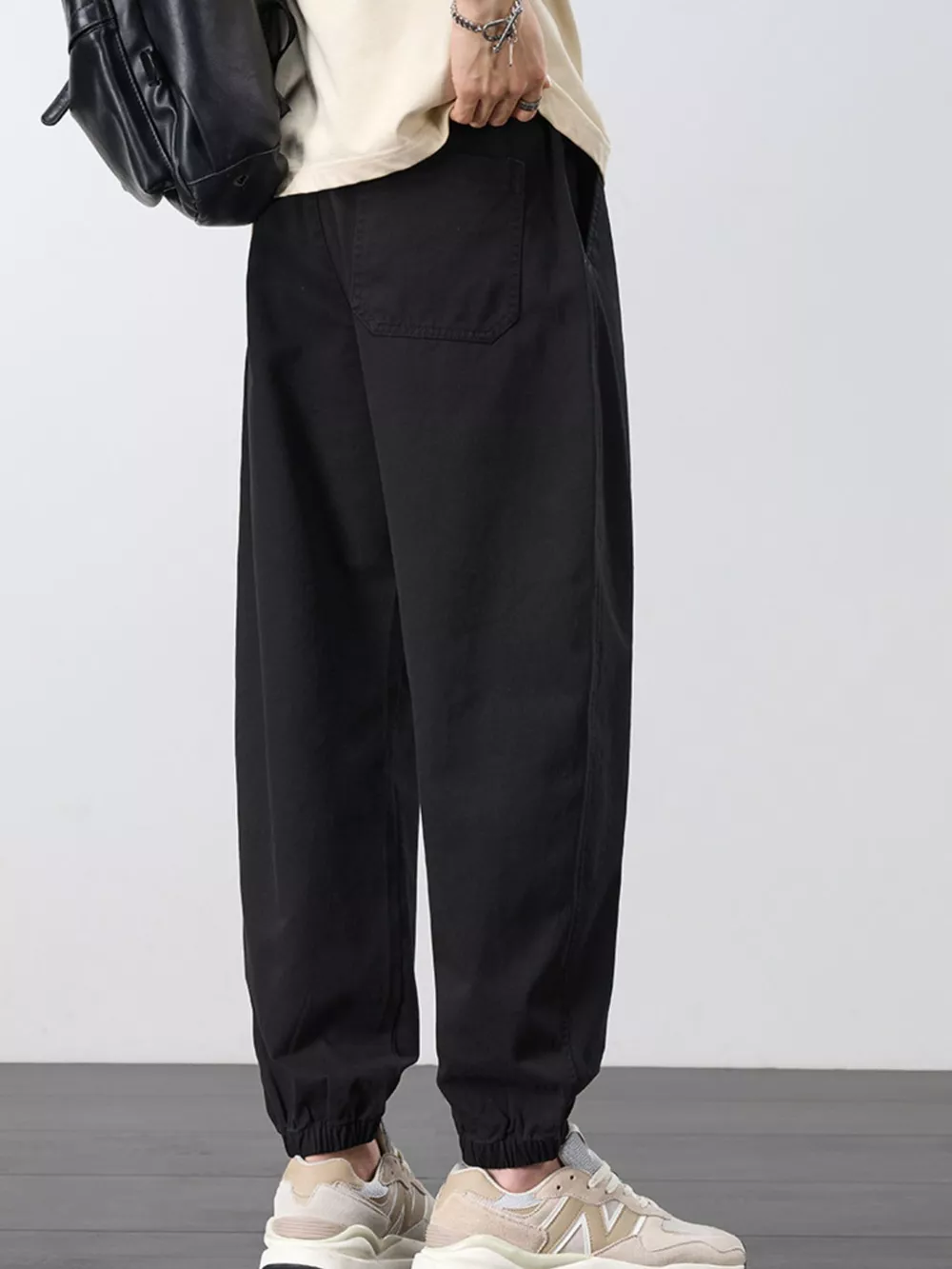 Men's Plus Size Casual Elastic Waist Joggers, image 9