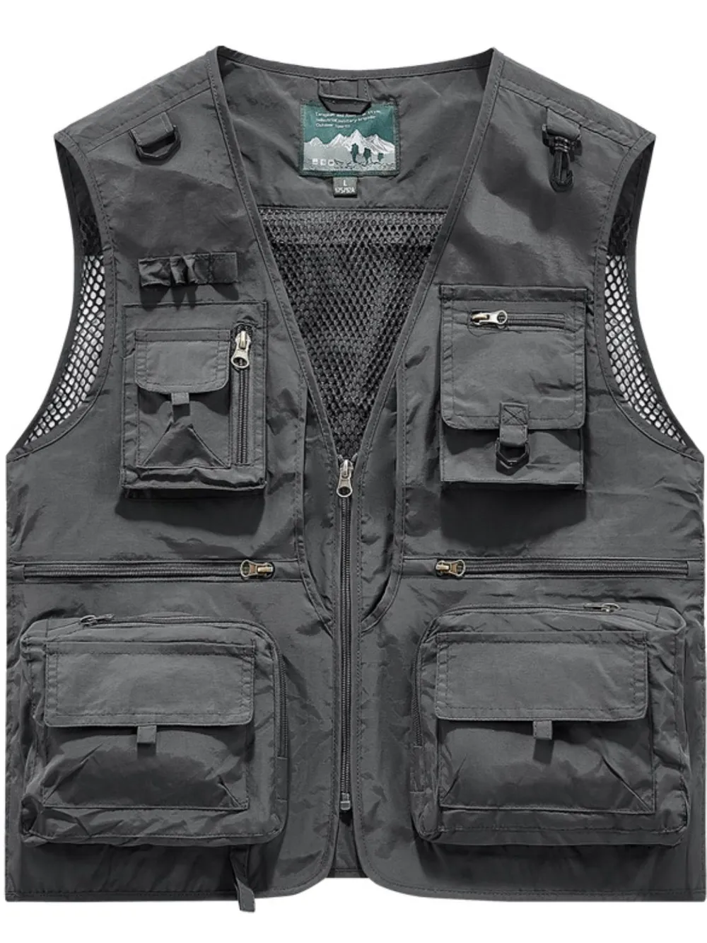 Men's Full Size Zip Up Vest with Pockets Plus Size, image 11