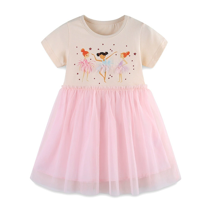 Children's Ballerina Graphic Tulle Dress, image 2