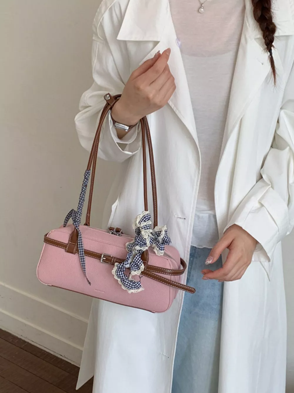 Decorative Buckle Shoulder Bag, image 2