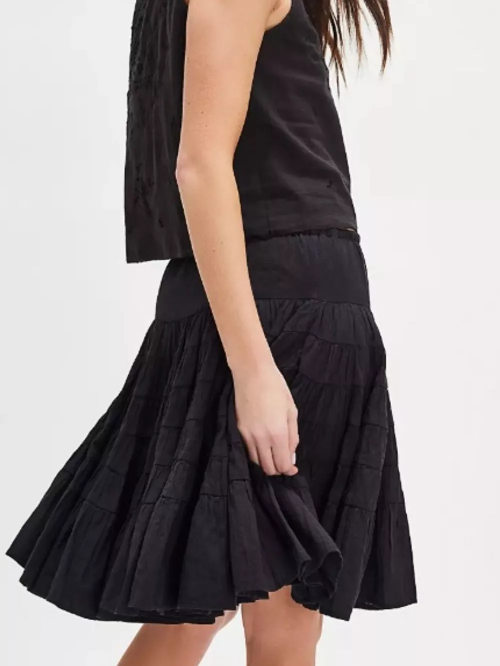 Tiered Drawstring Mini Skirt, image 21