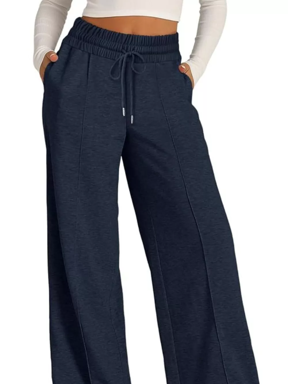 Wide Leg Drawstring Pants, image 6