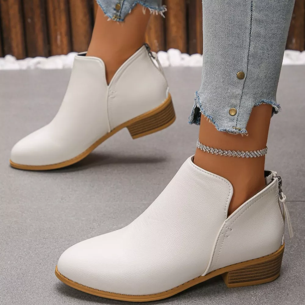 Point Toe Block Heels Boots, image 11