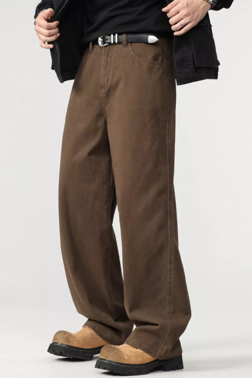 Men's Plus Size Wide Leg Pants, image 2