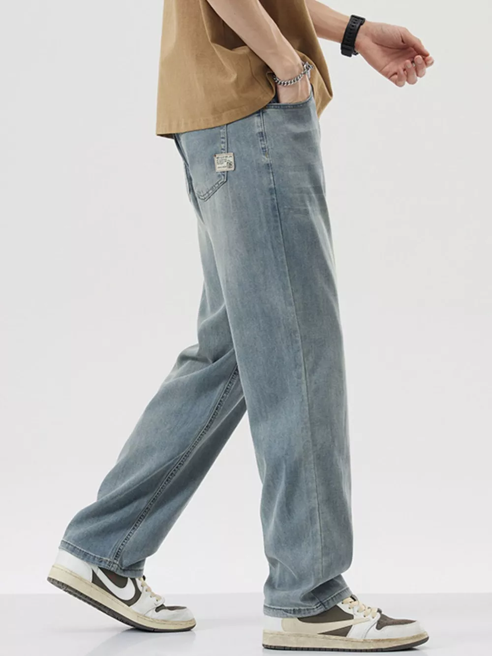 Men's Wide Leg Jeans, image 5