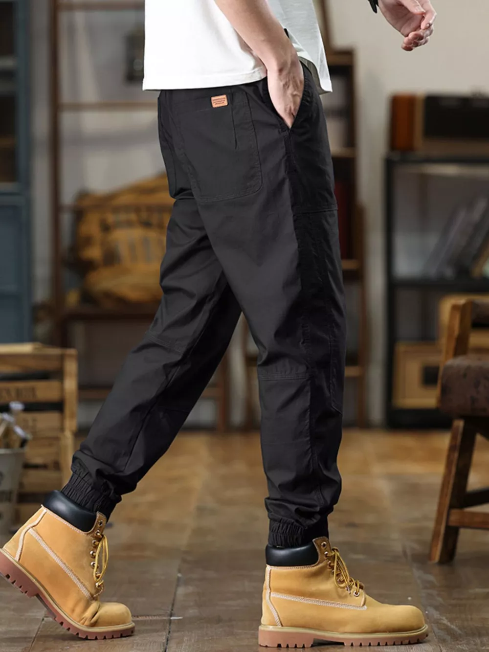 Men's Full Size Wide Leg Pants Plus Size, image 4